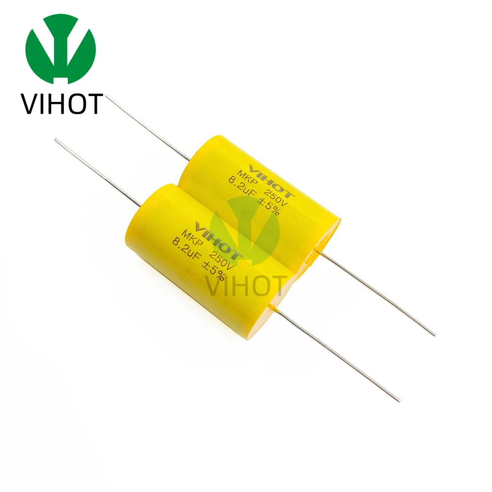 Аудио конденсатор VIHOT 1 шт. 250 В постоянного тока Audiophiler Axial MKP 8 2 мкФ для HIFI DIY