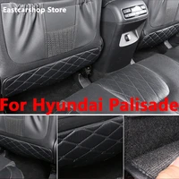 for hyundai palisade 2020 2021 2022 car rear seat anti kick pad rear seats cover back protection mat car accessories