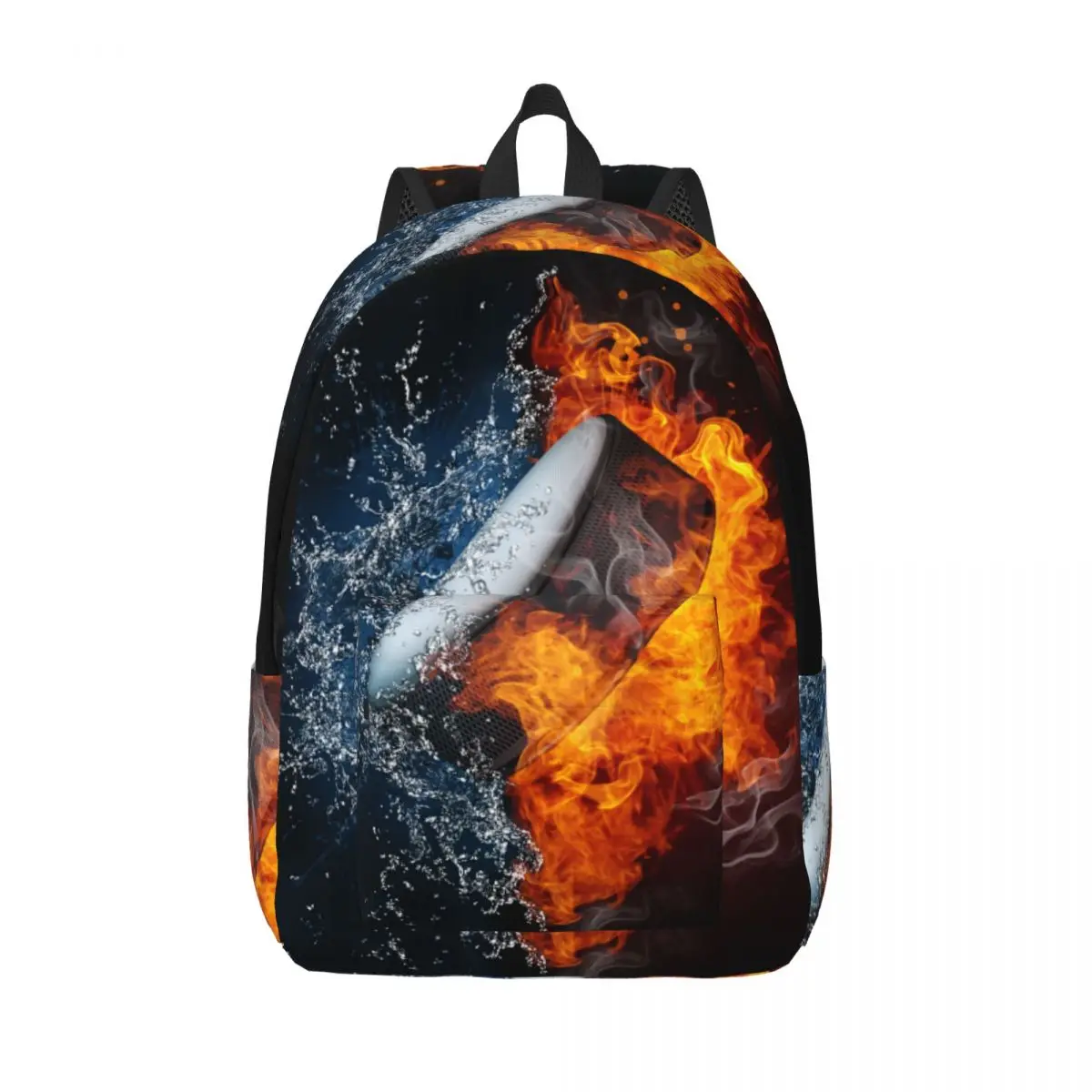 

Хоккейная Шайба в огне и воде, рюкзак унисекс, дорожная сумка, школьная сумка, рюкзак для книг