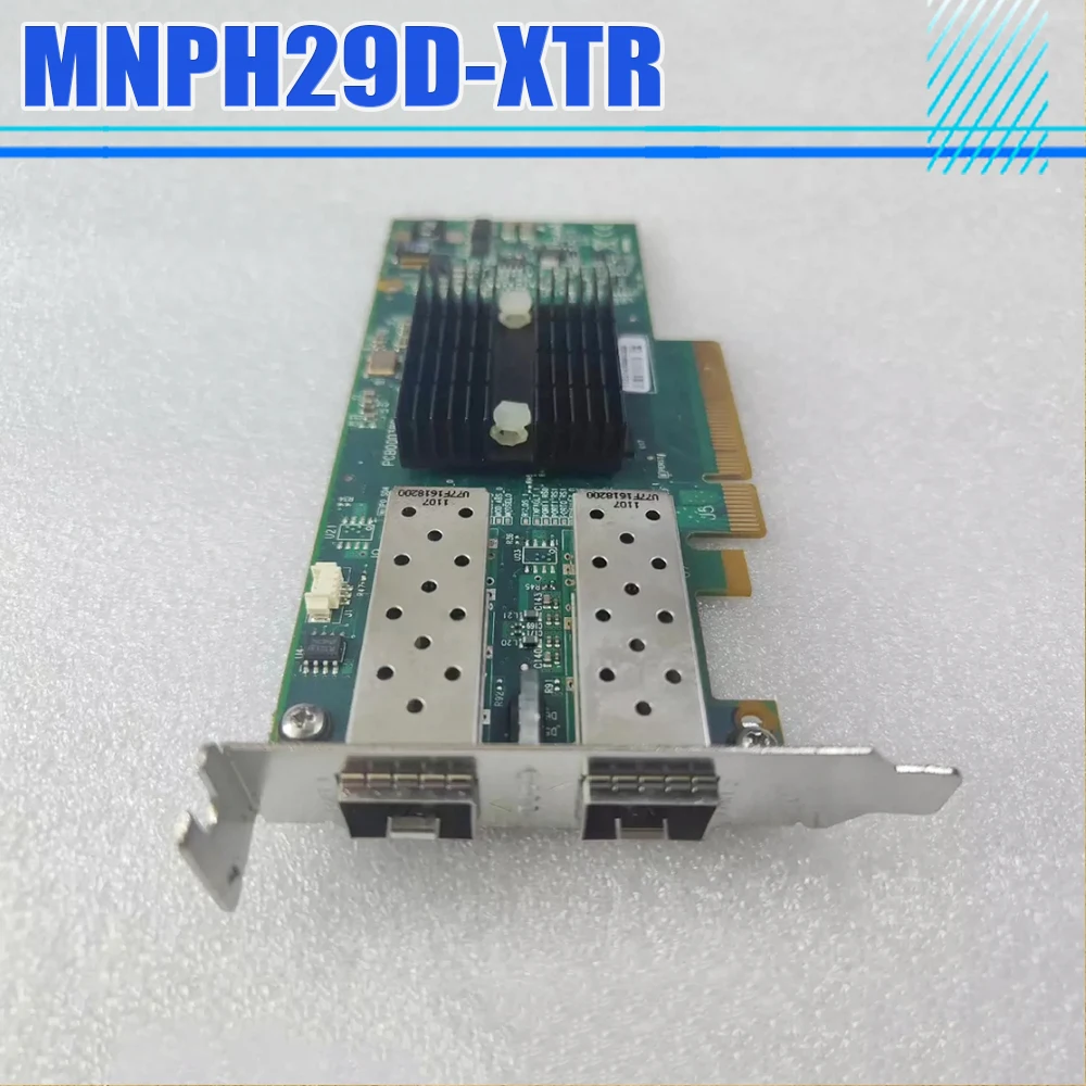 Для Mellanox MNPH29D-XTR ConnectX-2 двойной порт 10 гигабитная оптоволоконная карта Win10