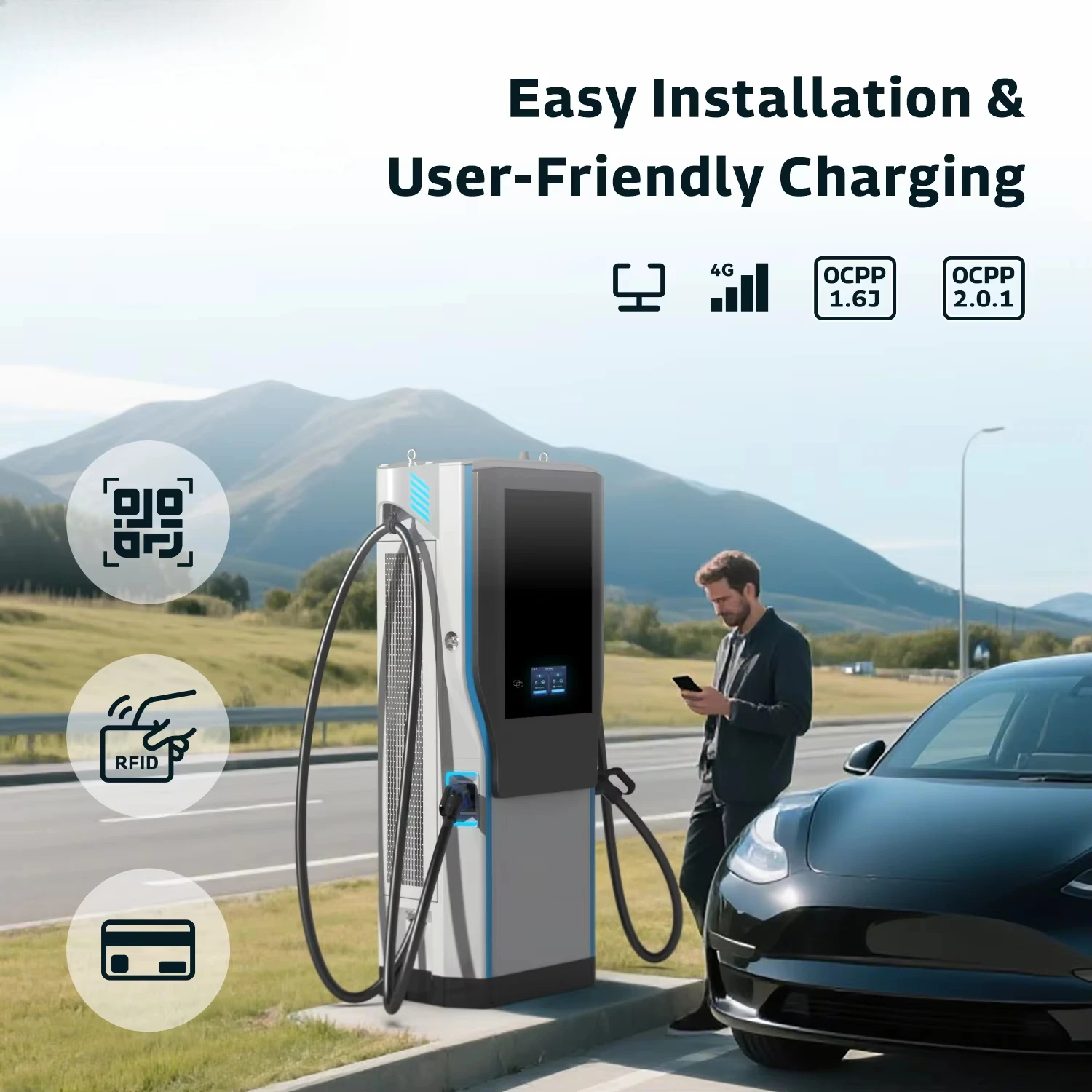 Фото Новый продукт от INJET: Зарядная станция для электромобилей DC Solar Charging Logic 250A 240кВт 320кВт №3