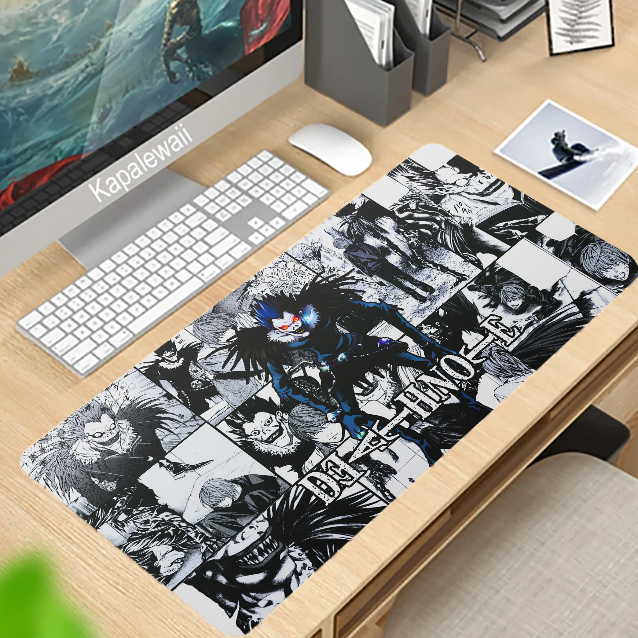 

Large Anime Accessiores Compute Gamer Gaming Keyboard Death Note Mousepad Big Mousemat Desk Mat Xxl For PC Mouse Carpet Pad