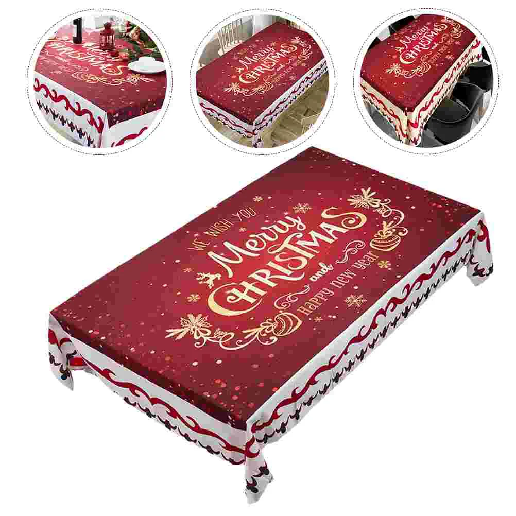 

1Pc Xmas Tablecloth Xmas Wall Tapestry Christmas Table Xmas Table Clothes Christmas Table Clothes