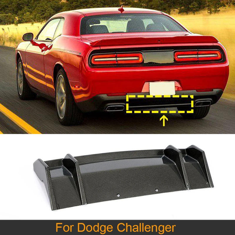 

Диффузор для заднего бампера автомобиля, губа для Dodge Challenger 2015-2019, диффузор для заднего бампера из углеродного волокна, спойлер для дополнит...