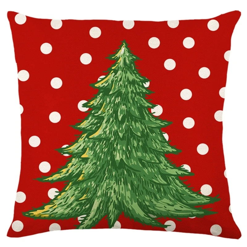 

Merry Christmas Pillow Cover 18 x 18 Inch Square Pillow Covers Throw Pillowcase