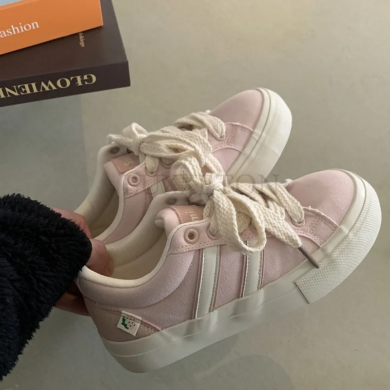 Холщовые туфли на толстой подошве Повседневная Удобная дышащая модная обувь для