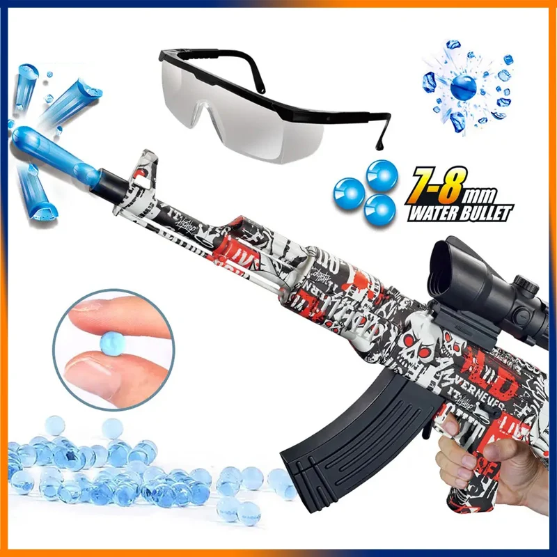 

Электрическая гелевая ружья AK47, пистолет-бластер CS детские игрушки, игры на открытом воздухе MP5, пистолет 10000 для пейнтбола, брызговик, стрельба, детский подарок, холст