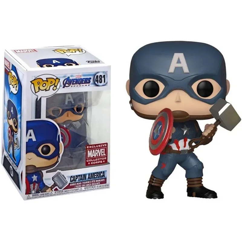 Фигурки из поп-фильма FUNKO фигурки игрушки финал № 481 Капитан Америка (с