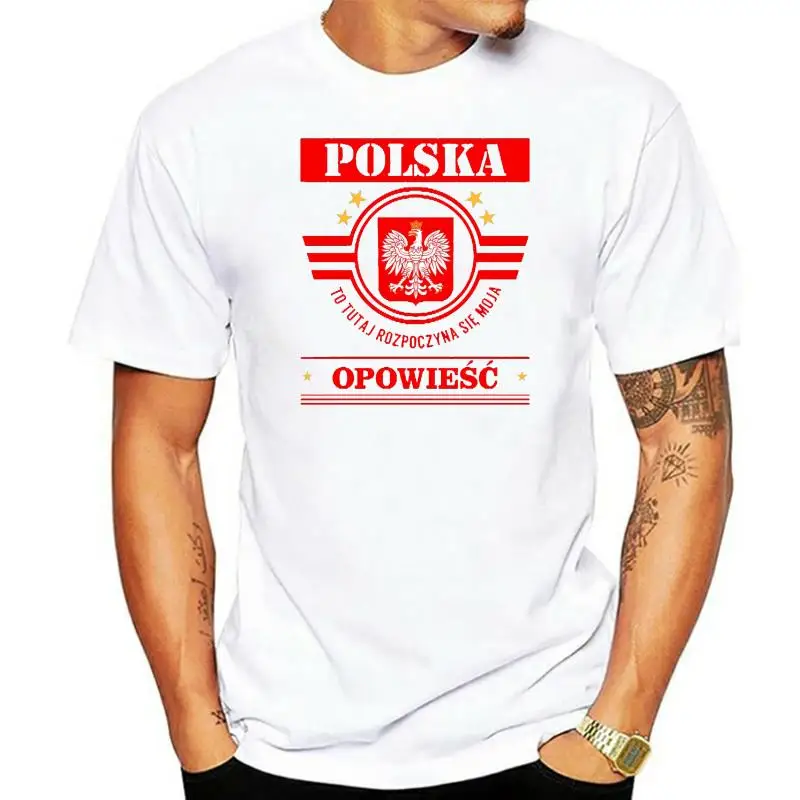 

Лидер продаж 2022, модная женская патриотическая футболка POLSKA, футболки из Польши