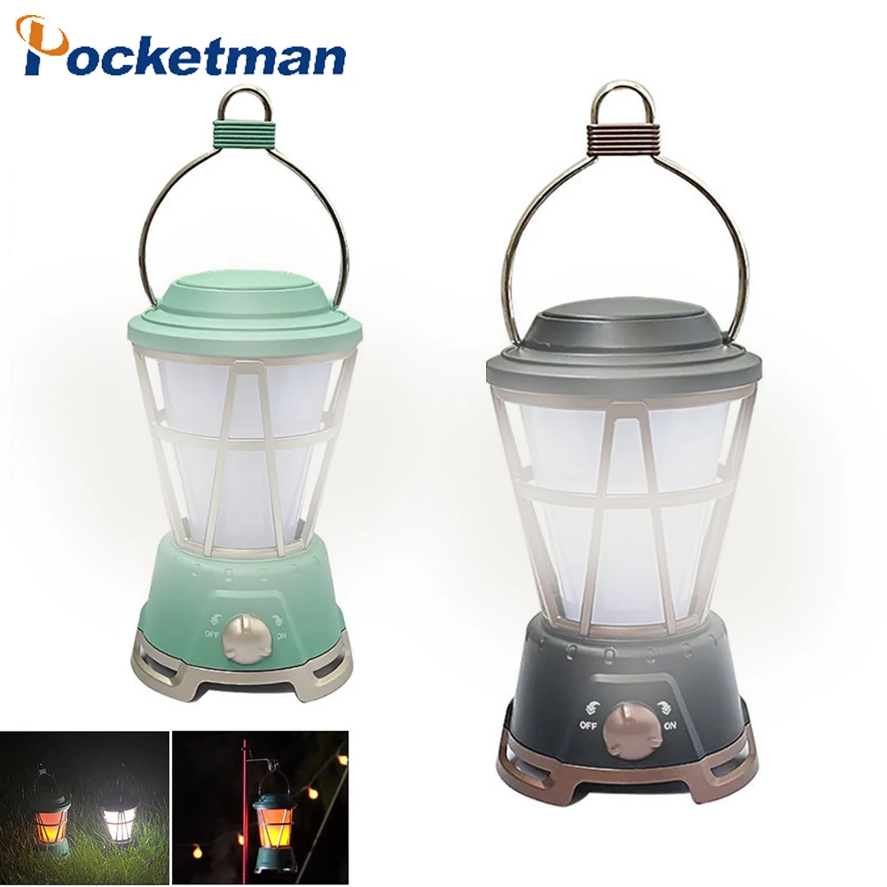 

Outdoor Portable Camping Lantern Tent Light COB White Light+Flame Light Camping Light Waterproof Lamp Night Light Hot Sale