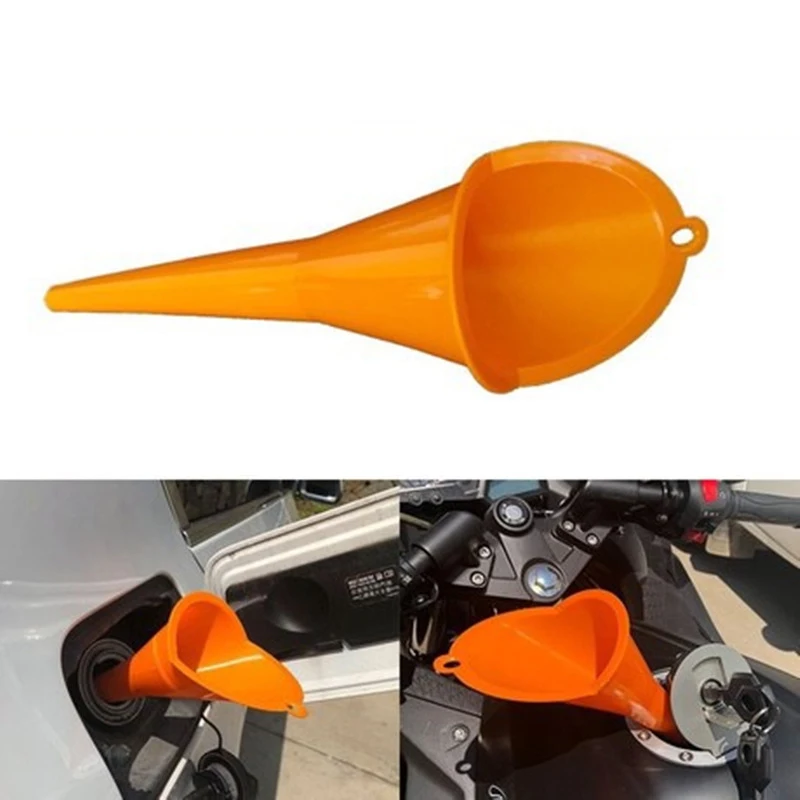 

1PCS Anti-splash Car Long Stem Funnel Plastic Funnel Gasoline Oil Fuel Filling Tools Motorcycle Refueling Auto Accessories
