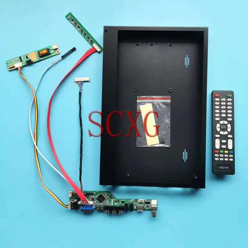 

For LTN141AT07 LTN141AT13 Analog TV Driver Board+Metal Case VGA HDMI-Compatible AV USB 14.1" DIY Kit LVDS 30 Pin 1CCFL 1280*800