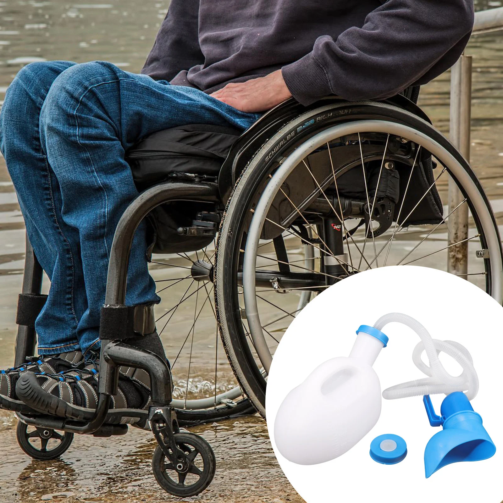 Мочеприемник двойного назначения бутылочка для мочи больница Универсальная