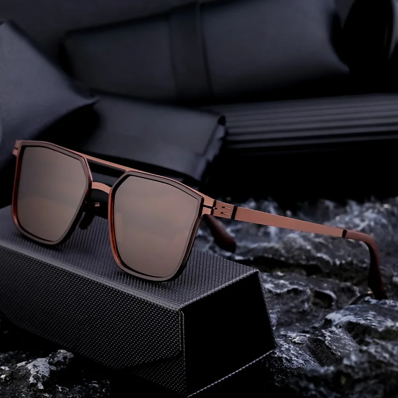 Модные мужские солнцезащитные очки FRESHGUY женские премиум-класса минималистичные