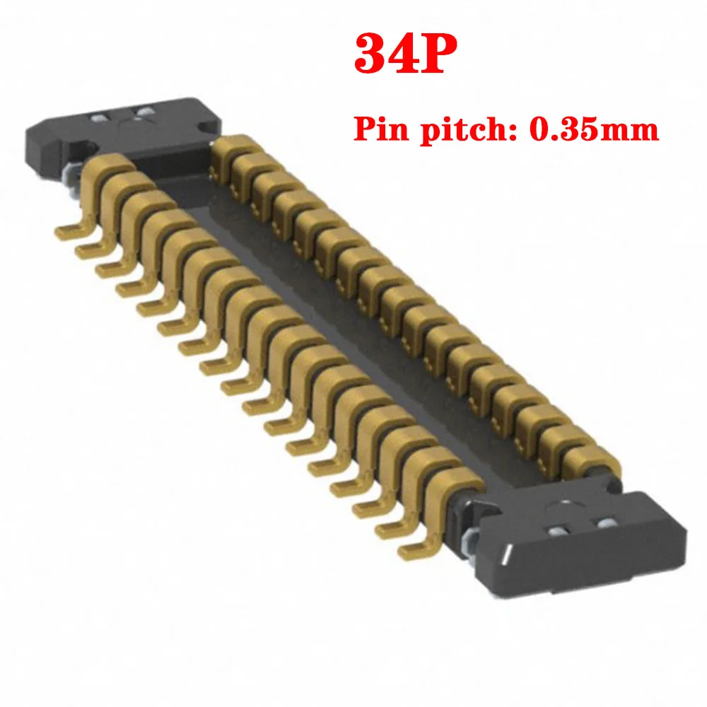 

2-20pcs New 34PIN pin pitch 0.35MM board-to-board connector male seat inline FPC connector For mobile phone electronics