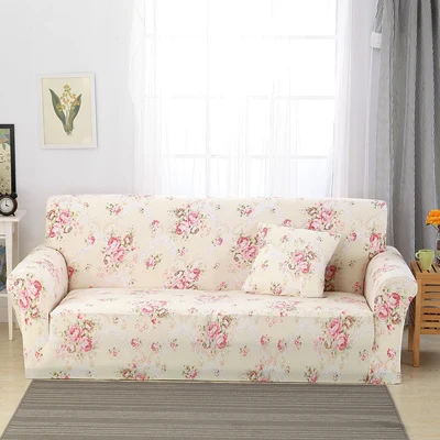 

Чехлы для дивана с цветочным узором, облегающий чехол, полноразмерный нескользящий секционный эластичный полноразмерный диван на одно/два/три/четыре сиденья