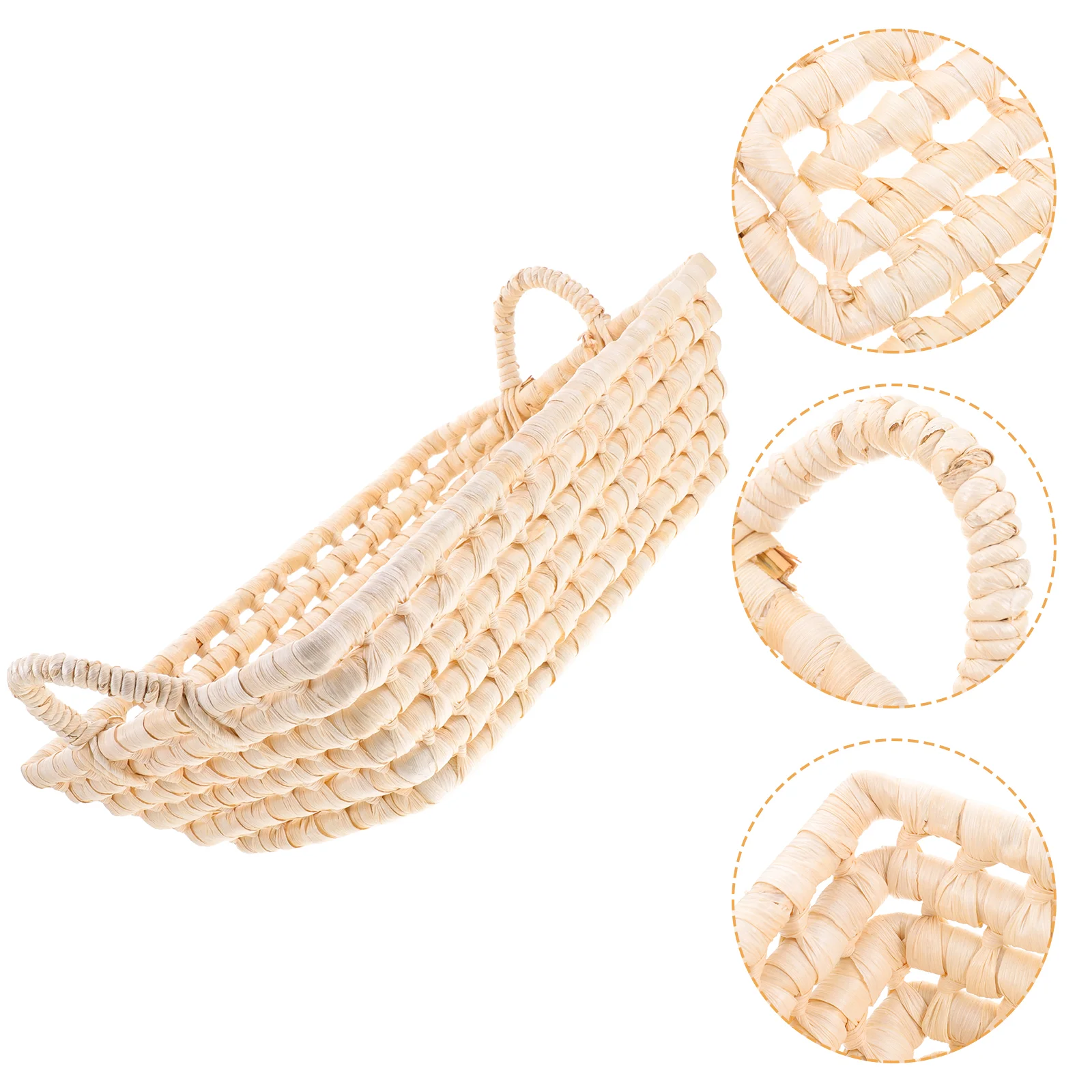 

Basket Tray Wicker Serving Fruit Rattan Egg Vegetable Platter Bread Woven Picnic Plate Holder Weaving Paper Hyacinth Water