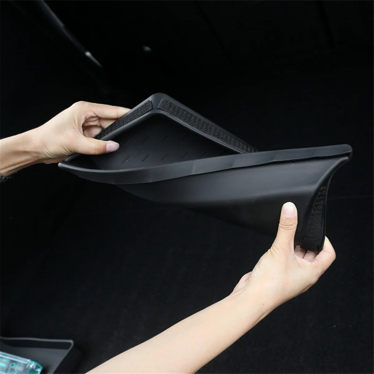 Для Tesla Model Y 2021-2023 перегородка для хранения в багажнике боковой органайзер задних