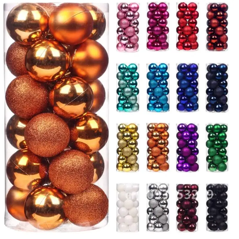 1 коробка 24/36 шт. Рождественский шар украшение для рождественской елки подвесной