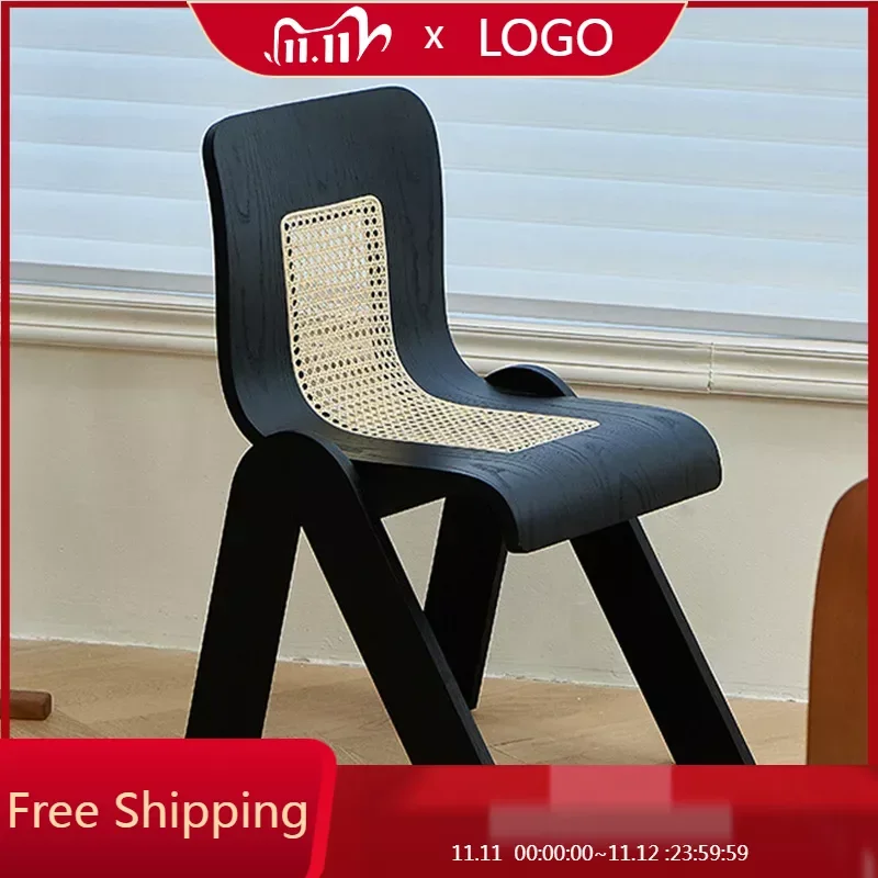 

Vintage Wooden Dining Chairs Balcony Office Designer Living Room Chairs Lounge Kitchen Sedie Da Pranzo Kitchen Furniture A2