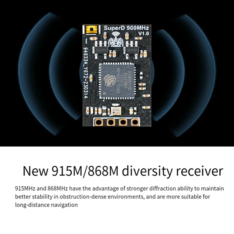 Superd ELRS Diversity Receiver Exprsslrs RX 2T Антенны TCXO для RC FPV Дрон дальнего действия/Freestyle