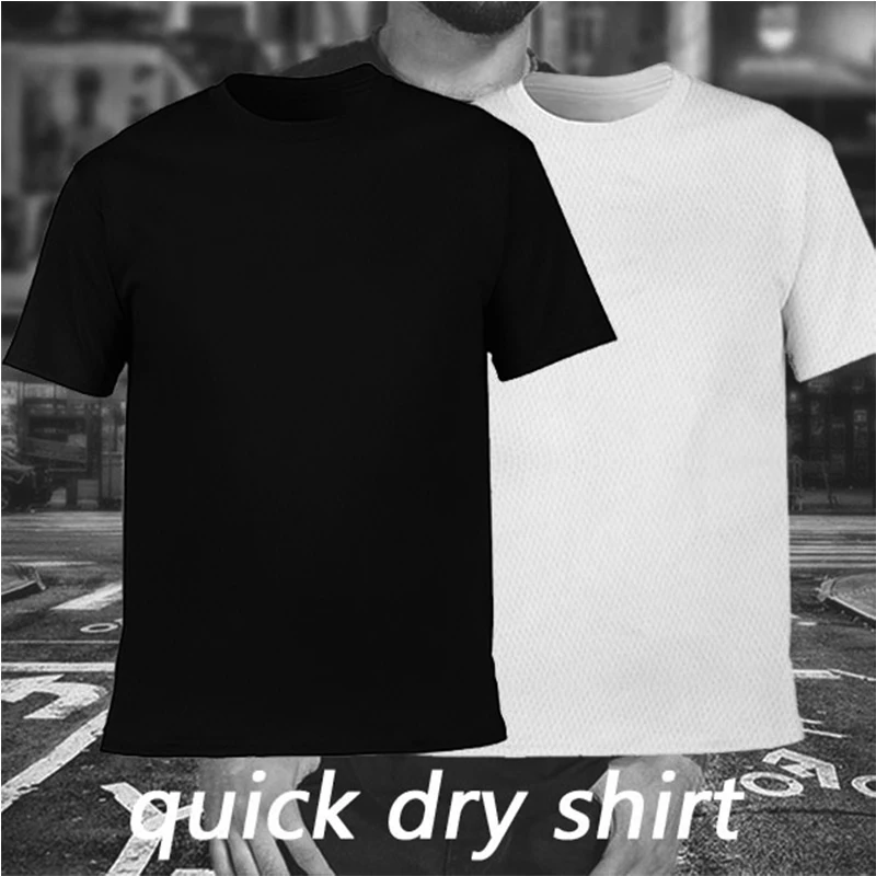 

T-shirt Gym Jerseys Fitness Shirt Trainer Running T-shirt Men Breathable Sportswear Class Service Quick-drying Round Neck Sport