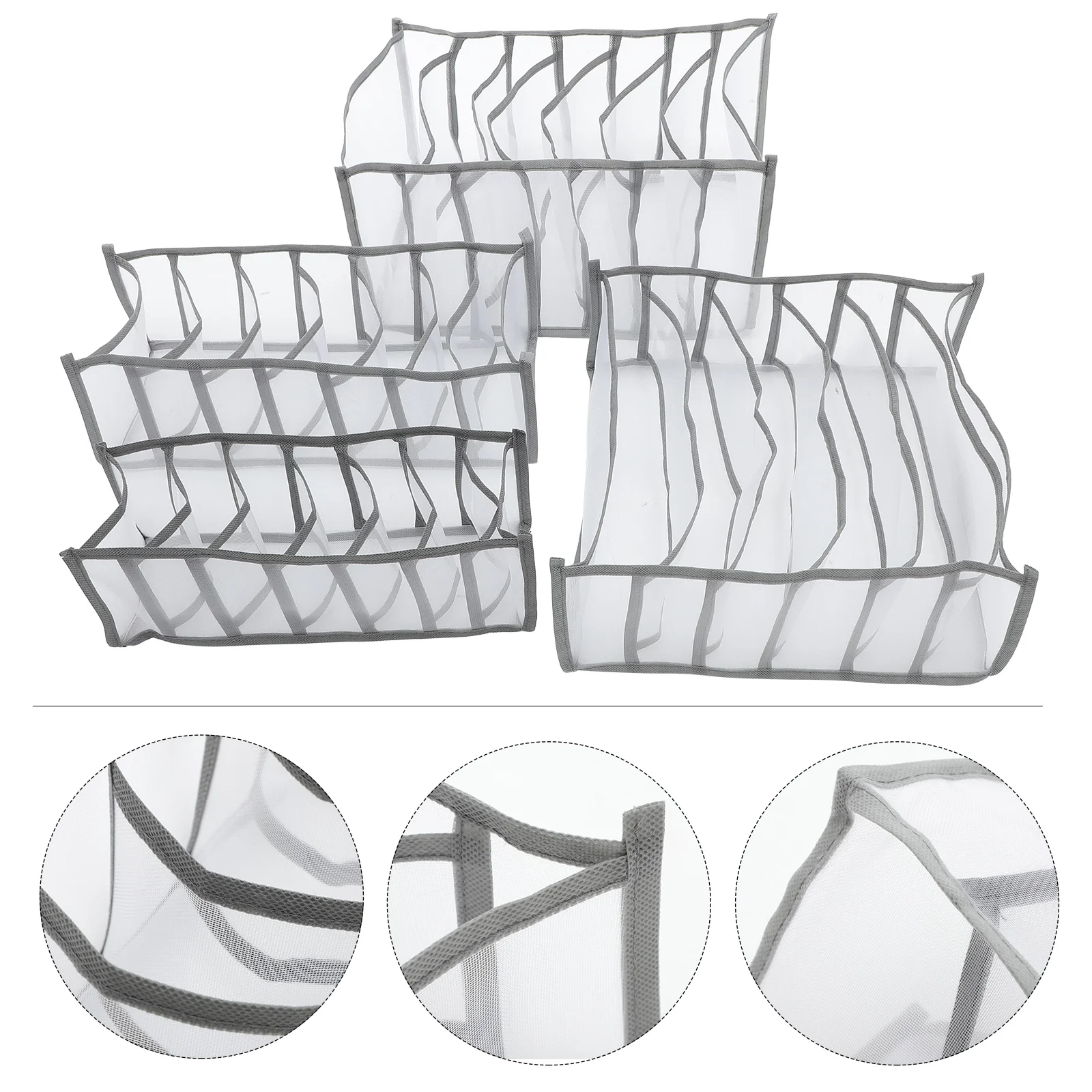 

4pcs Wardrobe Clothes Organizer Compartment Jean Pants Organizer Box Boxes