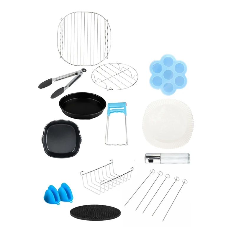 

Air Fryer Accessories For Cosori Instant Vortex Ninja Gourmia Power XL Air Fryer,Cake Pan,Pizza Pan,Air Fryer Liners