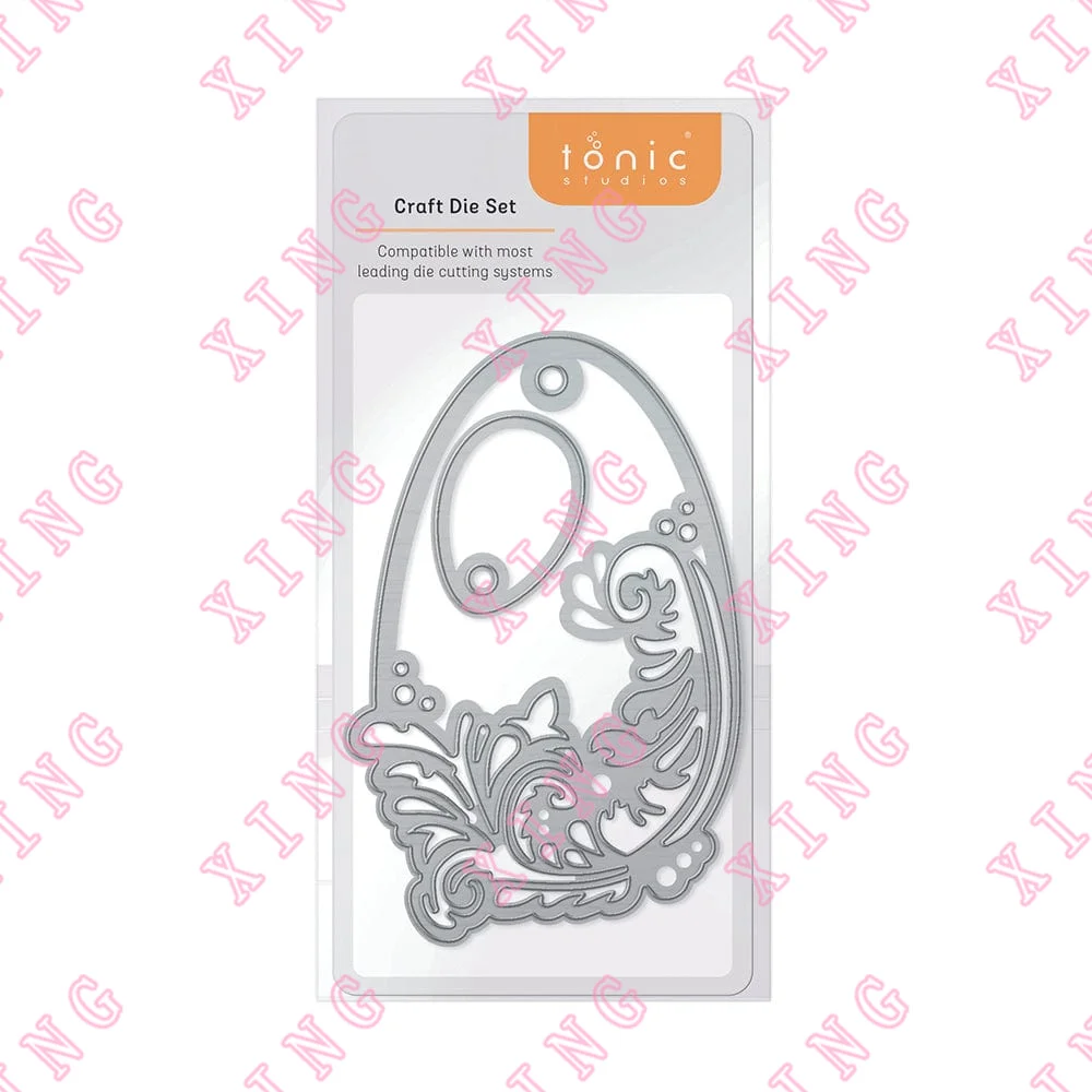 

Newest Elegant Oval Tag Die Set Metal Cutting Dies Scrapbook Decoration Embossing Template Diy Greeting Card Handmade Craft Mold