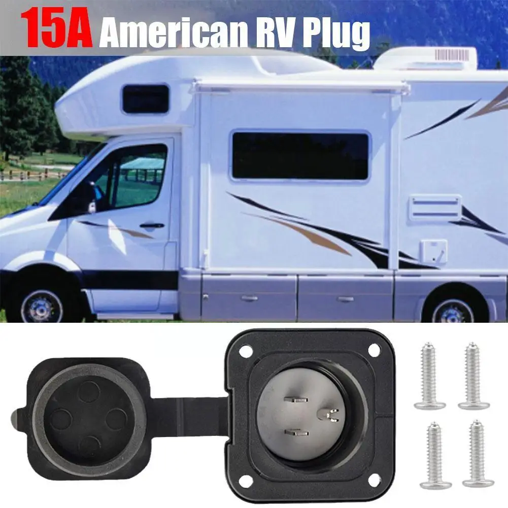 

Американская Вилка для RV, 15 А, стандартный электрический шнур питания с портом переменного тока, 15 А, 125 в, штепсельная Вилка для лодки, домов на колесах, мопедов, автомобилей Trai G5E7