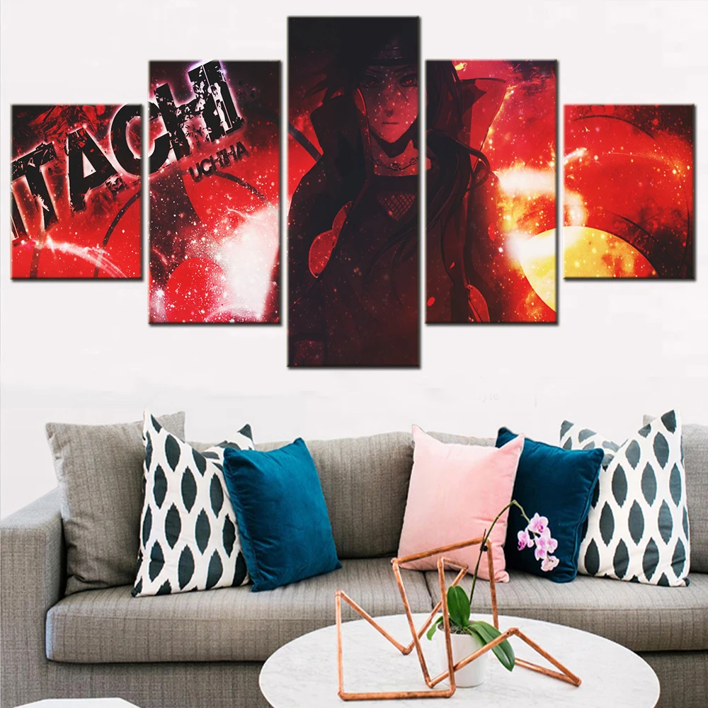 Фотография настенные постеры 5 шт. японское аниме ниндзя воин картины для