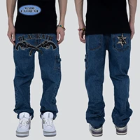 madeextreme 2022 spring and summer embroidery trousers hip hop baggy jeans men fashion cargo pants men clothing