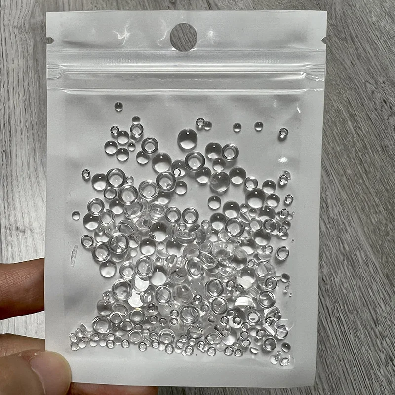 350pcs Clear Dewdrop Water Droplets Embellishments Simulation Round Clear Waterdrop Resin Beads Scrapbooking Embellishments DIY