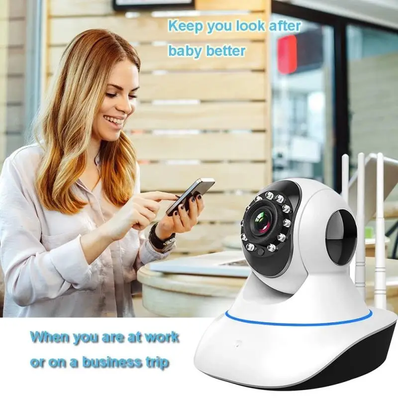 

Роботизированная камера 1,3 Мп с автоматическим слежением, беспроводная камера 1080p, инфракрасная Ночная 1080p, Wi-Fi, Ptz Ip-камера с датчиком движения