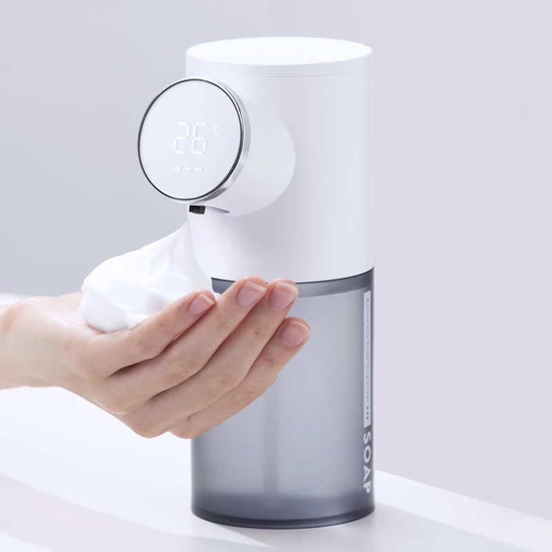 

320ml Soap Dispenser Automatic USB Foam Hand Sanitizer Machine Digital Display Liquid Soap Dispensers Foy Home