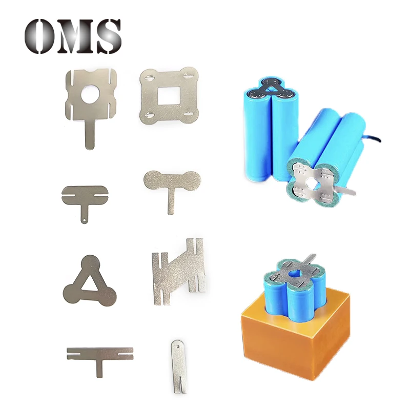 50 шт. никелированные пластины стальные листы многоугольная батарея для литиевых