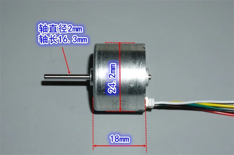 10 шт. длинная ось 2418/310 бесщеточный двигатель вперед и назад ШИМ-регулировка