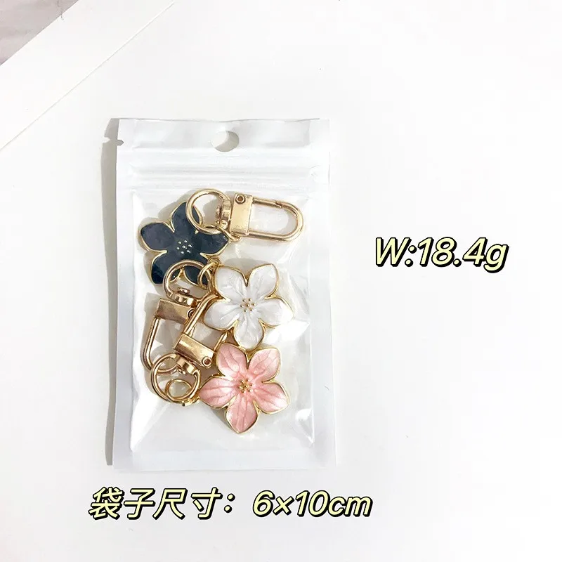 Брелоки YEYULIN 3 шт. розовые белые черные