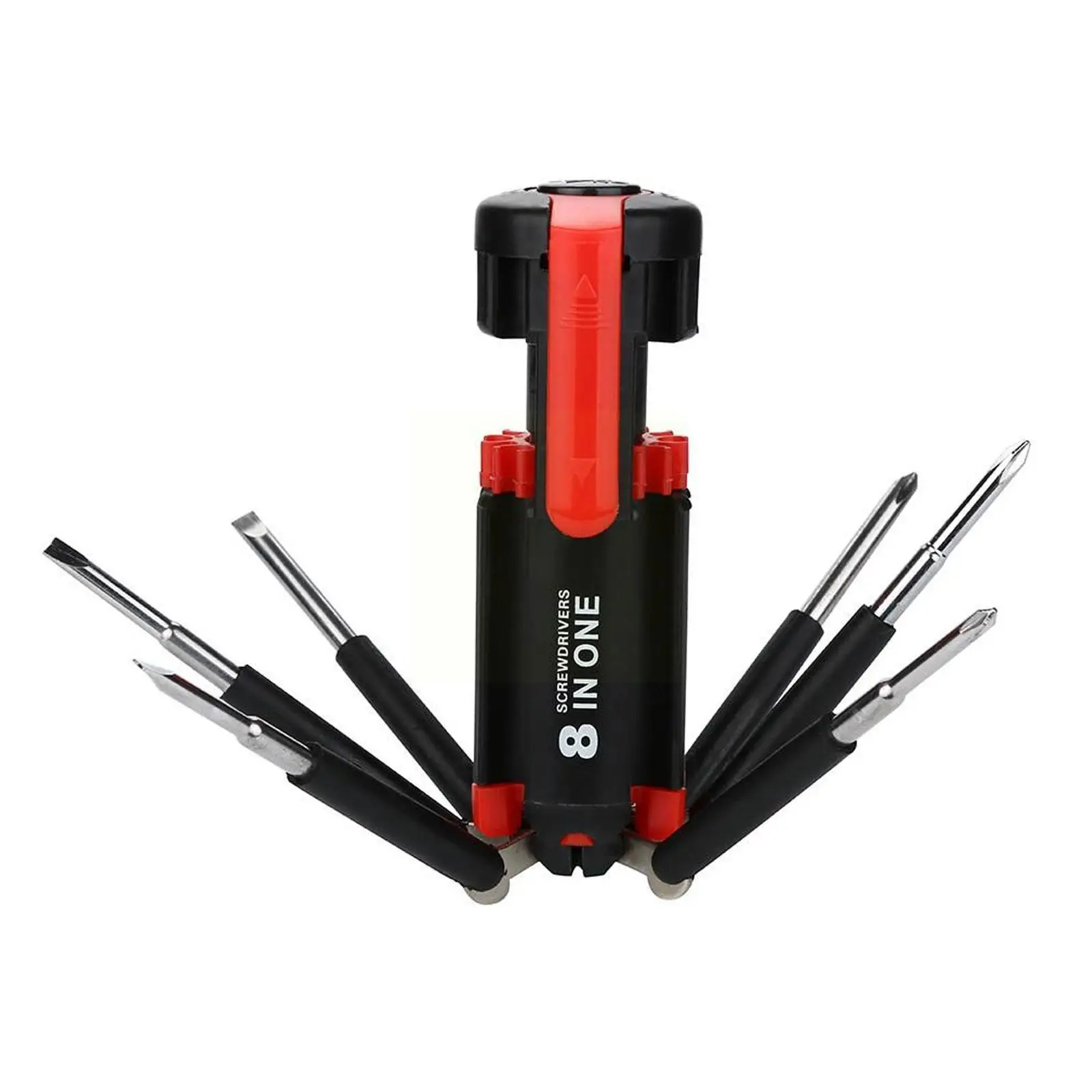 

8 In 1 Screwdriver With 6 LED Torch Flash Light Multi-functional Portable Outdoor Tools Repair T5H1