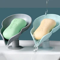 bladvorm zeepkist afvoer zeep houder doos badkamer douche zeep houder spons opslag plaat lade badkamer benodigdheden badkamer ga