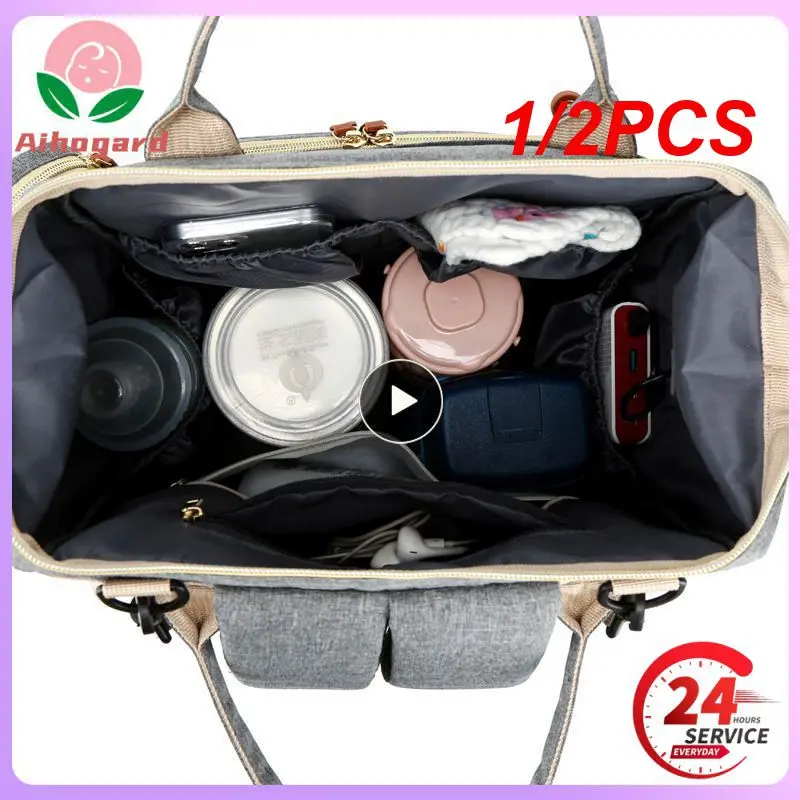 

1/2PCS Fashion Mummy Maternity Baby Diaper Nappy Bags Large Capacity Travel Backpack Mom Nursing for Baby Care Women Pregnant