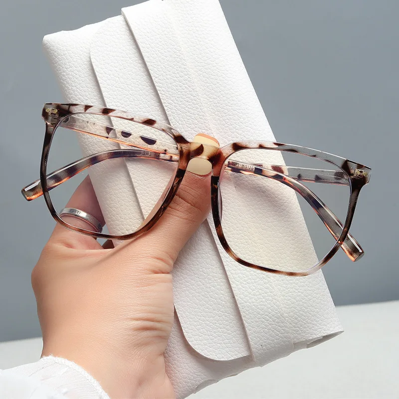 Роскошные брендовые большие квадратные очки прозрачная оправа с - Цена: 4.78