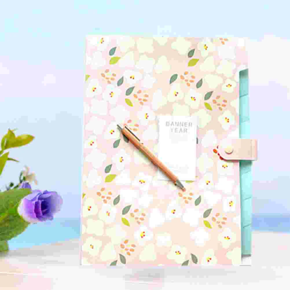 

A4 Expanding File Folder Floral Document Organizier 8 Pockets File Covers for School Office Home ( ）