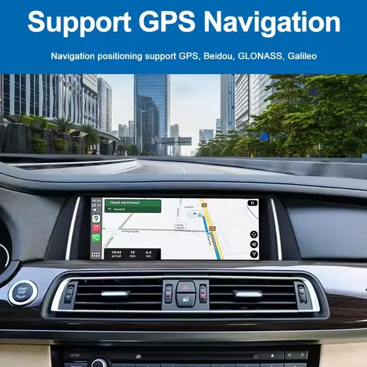 Фото Android 13 Автомобильный радио Pantalla Android Auto Carplay Gps Navi Мультимедийный плеер для Bmw 5 серии F10 F11 G30 №3