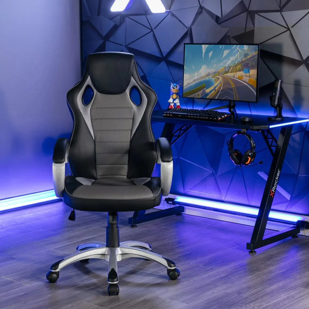 

X Rocker Rogue 2.0 Bluetooth PC Chair, Gray