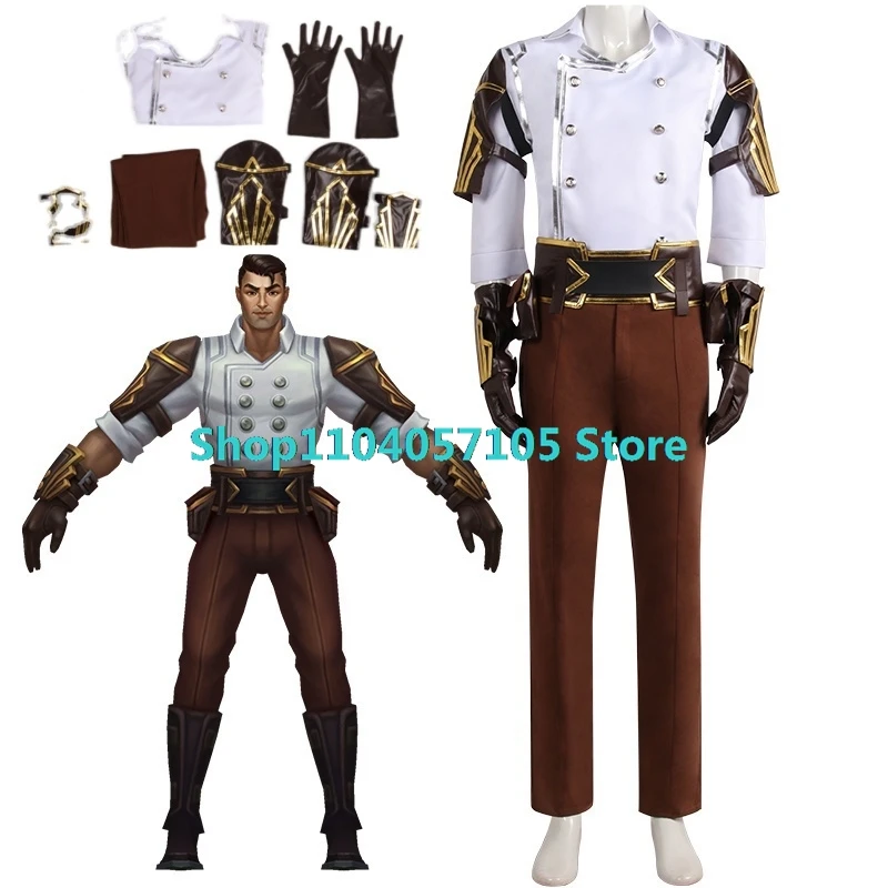 Arcane cosplay Jayce costume LOL 2 for Adult Fantasia Halloween Carnival Roleplay Disguise Suit anime party