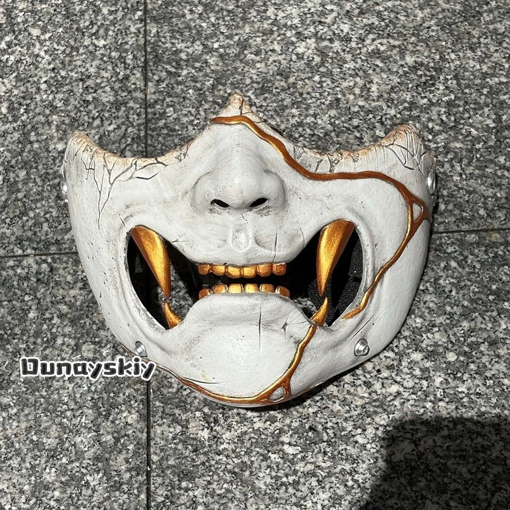 Фото Diy Ss S@Game Ghost Atsu Косплей Костюм Маска Реквизит Аксессуары 40-50 см Половина Лица Маска Самурая Хэллоуин Карнавальное Украшение №2