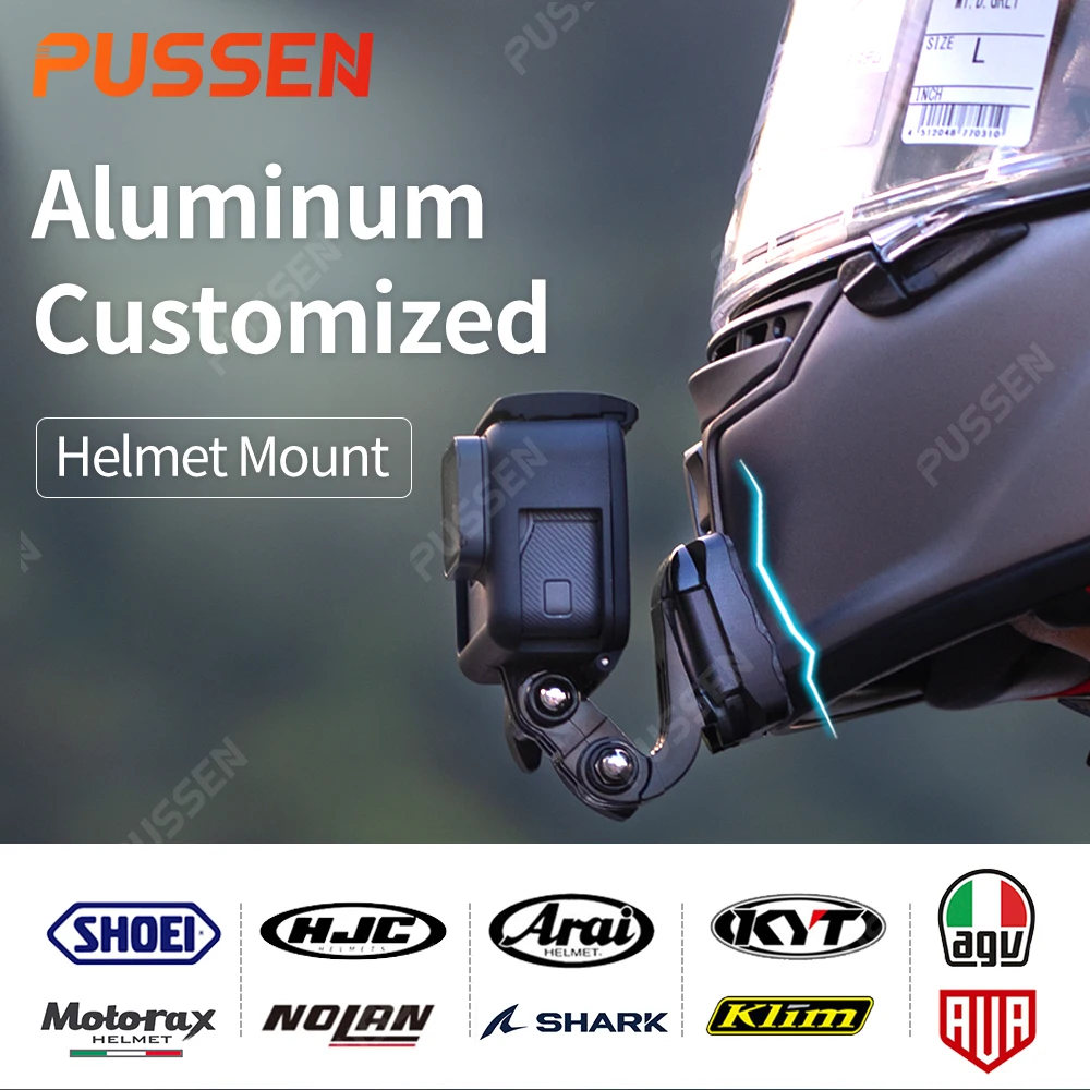 

Premium Customized Motorcycle Helmet Aluminium Chin Mount for GoPro Insta360 DJI Camera for SHOEI AGV ARAI HJC KLIM Helmet