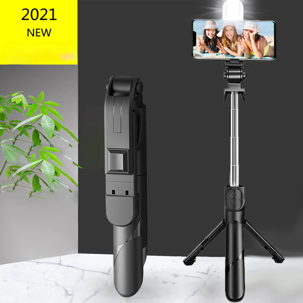 

NEW Bluetooth Wireless Selfie Stick Mini Tripod Extendable Monopod with fill light Remote shutter For IOS Android phone