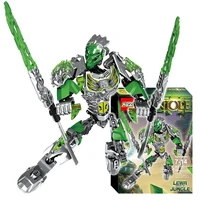 2022 heros bionicle lewa jungle keeper action figures building block robot toys for kids gift compatible major brand 71305